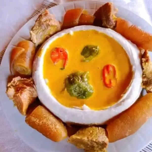 Achu yellow soup, Taro sauce jaune
