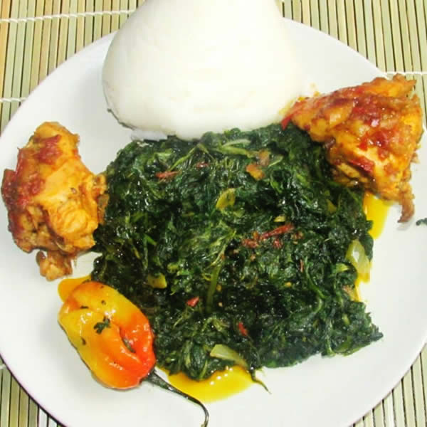 Kati kati with fufu corn